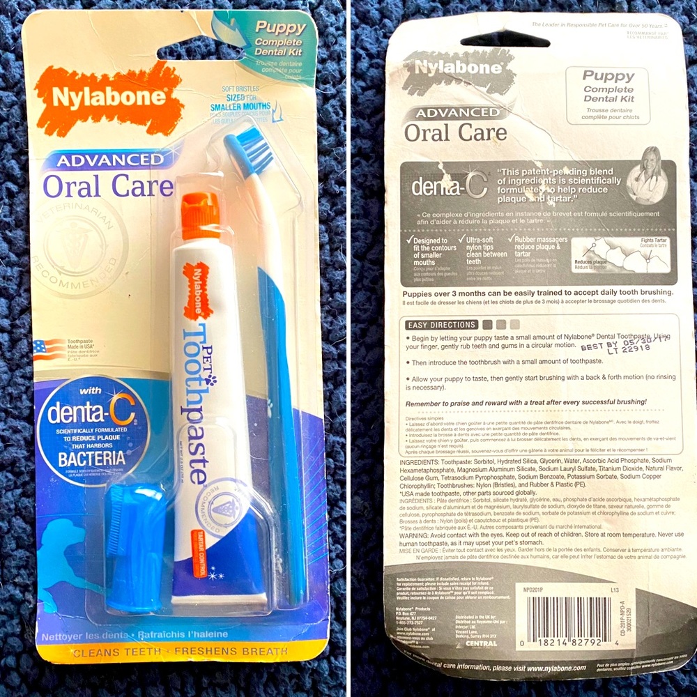 2/$15 Nylabone Complete Puppy Dental Kit